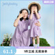 杰里贝比母女装2025新款女童纯棉裙子宝宝夏款高端连衣裙夏亲子装