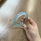 玉长情【清水系列】冰种翡翠玉髓平替蓝水石英岩玉手镯子冰透正品