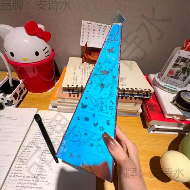 万VZI花梯形镜子伯恒利之星手工筒diy万花筒材料幼儿园工手科学实