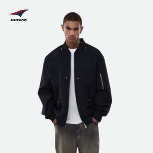 B.VEERA 倍福来男女同款夹克2025秋冬新款解构铆钉防风防水外套