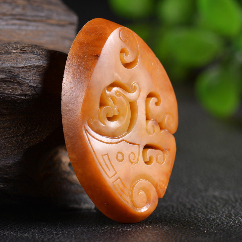 苏工精雕和田玉仿古凤 17.15g 玉质油润 雕工细腻 精湛