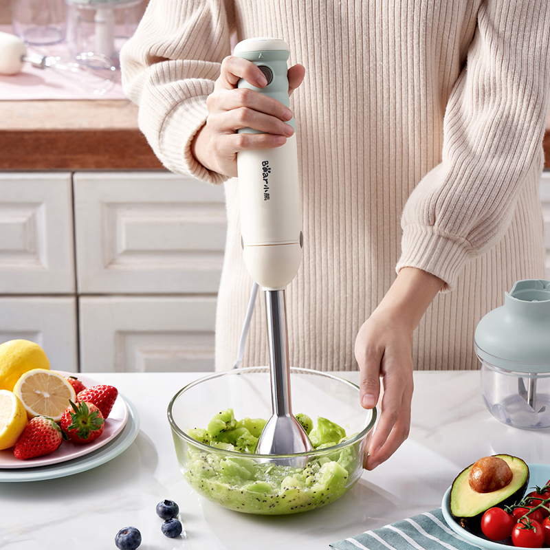 小熊料理棒婴儿辅食料理机多功能家用小型绞肉电动手持宝宝搅拌棒