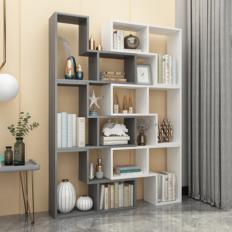 智胜冠美企业店的优惠券大全—组合书柜儿童创意转角卧室置物架落地