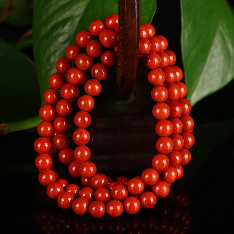 31g 8.12mm天然南红玛瑙佛珠【新东方典当】