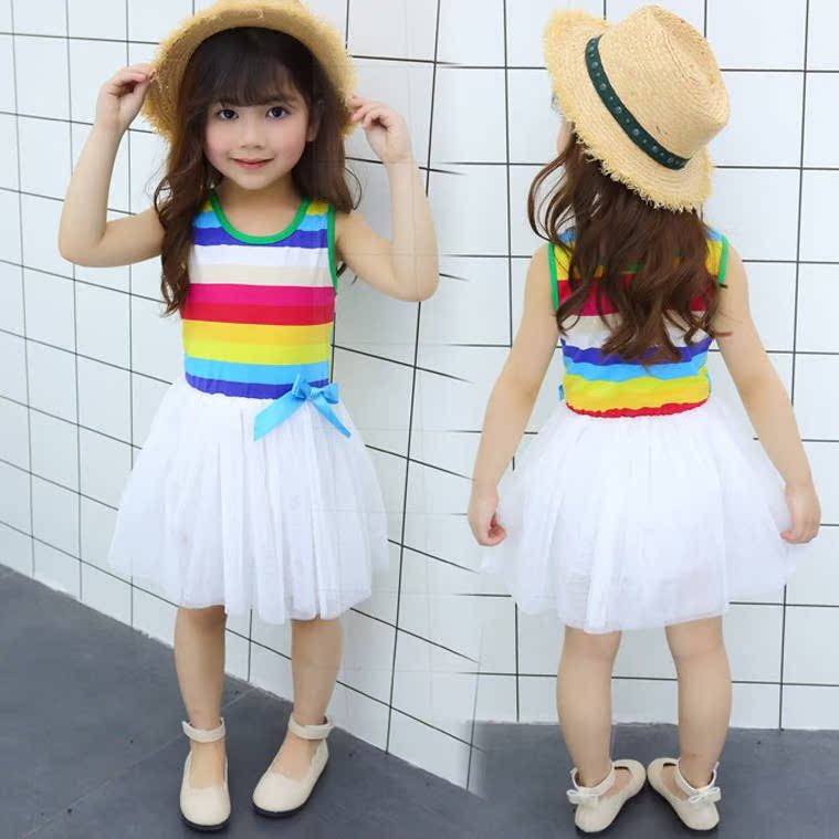 1-9岁童装夏装女童连衣裙女宝宝夏季背心裙儿童公主纱裙夏天裙子在类目 女装/女士精品, 半身裙中 - 来自Buy2taobao.com提供专业的淘宝代购服务