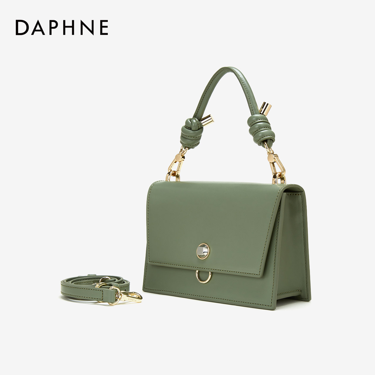 达芙妮女包2020春季新款时尚百搭单肩斜挎包手提包百搭洋气水桶包