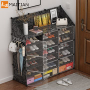 Transparent shoe box dust-proof storage box plastic simple shoe cabinet home door artifact 20 AJ sneaker racks