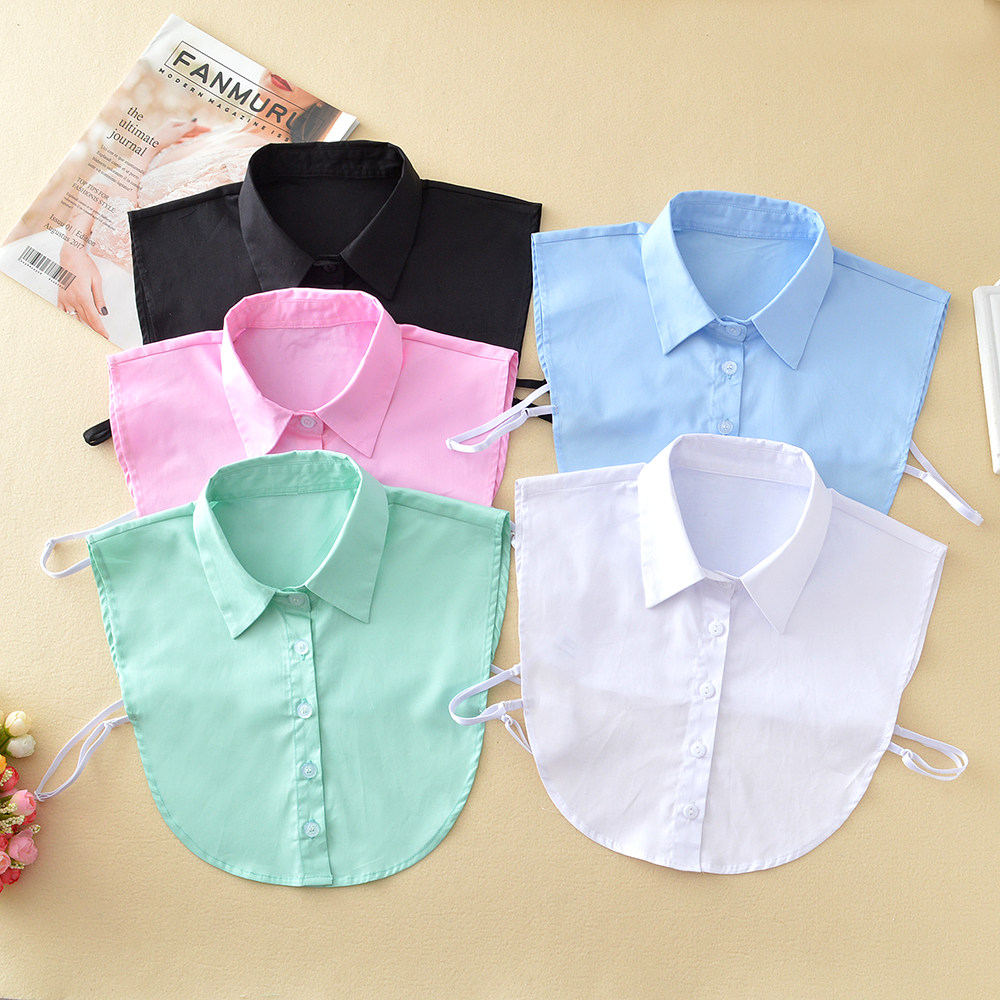 2021年新款假衣领白色衬衫装饰女士雪纺假领子女百搭假领春秋纯棉