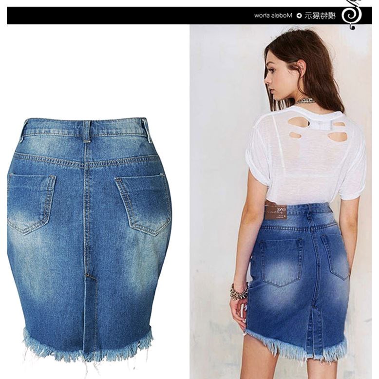 Summer women sexy hole denim jeans dress denim skirt femalein the Women's clothing/Boutique , Skirts category - from Buy2taobao.com to provide professional Taobao agent buy service