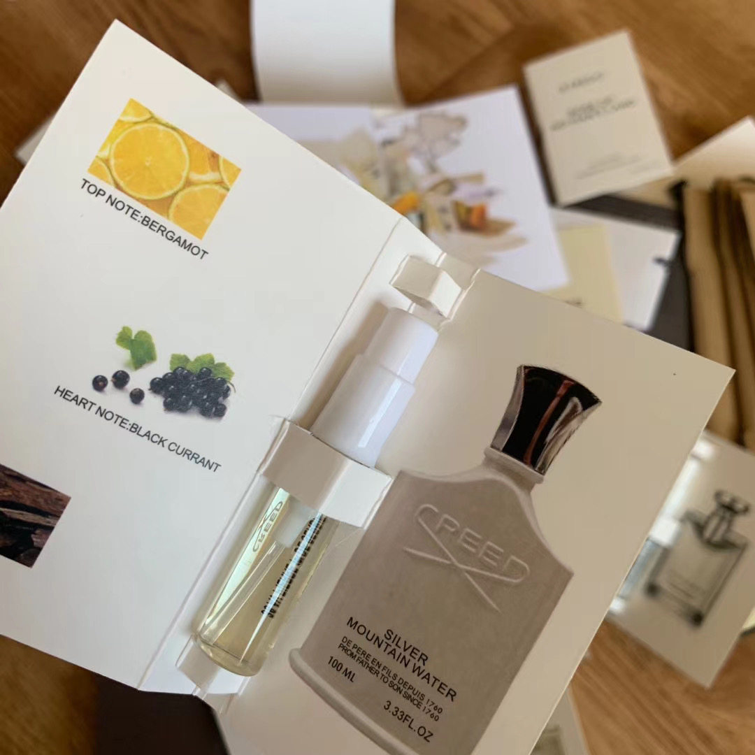 银色山泉中性热门香水小样2ml试管便携装 李佳琪推荐款