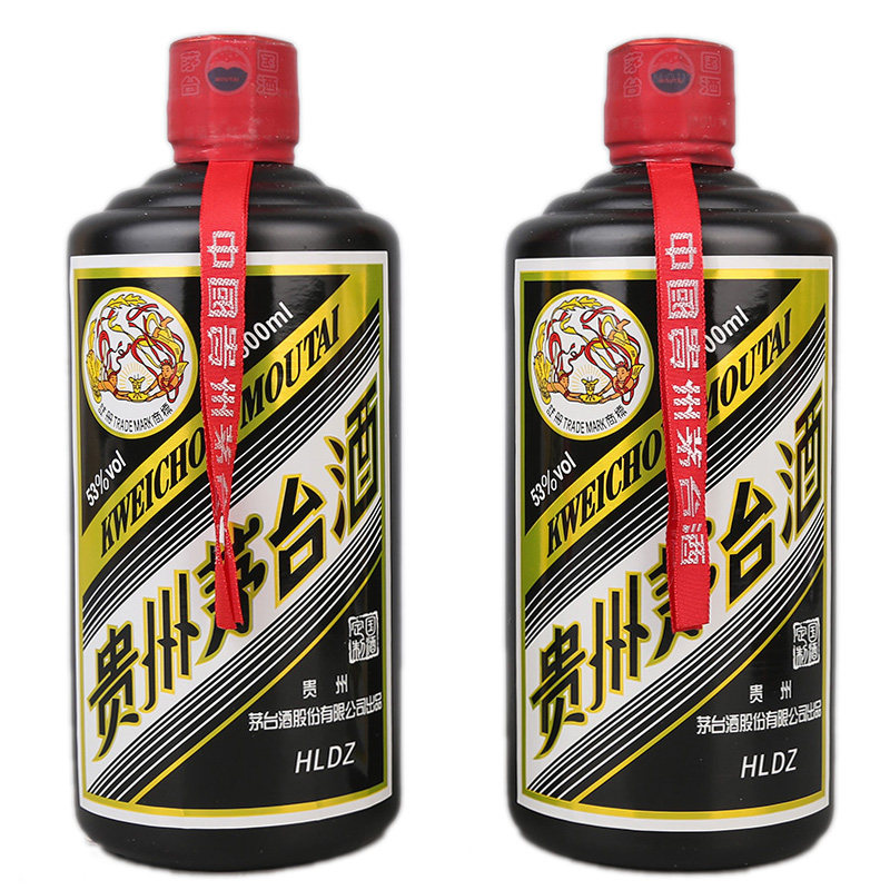 2015年 53度 黑金飞天茅台酒 2瓶 经典黑色