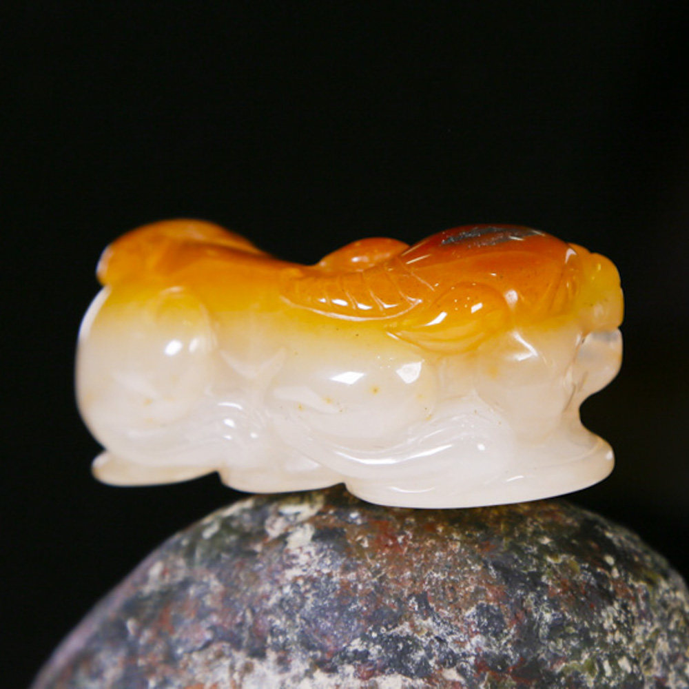 59.77g 精品金沙料招财貔貅挂件 黄龙玉 fjfw1-73a306