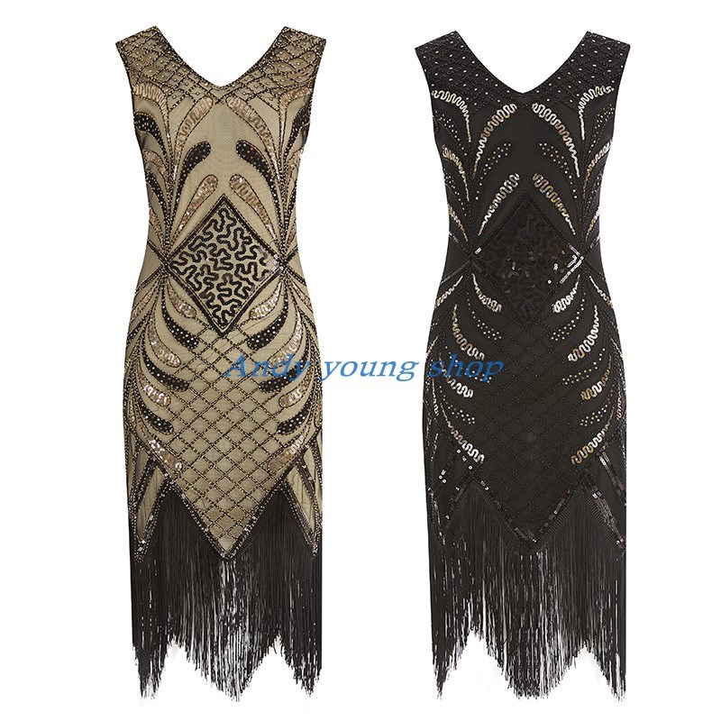 Women Party Flapper Dress Cocktail Dinner礼服裙1920复古裙女在类目 女装/女士精品, 婚纱/旗袍/礼服, 礼服/晚装中 - 来自Buy2taobao.com提供专业的淘宝代购服务