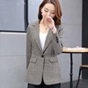 春季韓版扣休閑西服女裝DIY紙樣春秋短款格子西裝1:1裁剪圖紙a259 春季韓版扣休閑西服女裝DIY紙樣春秋短款格子西裝1:1裁剪圖紙a259