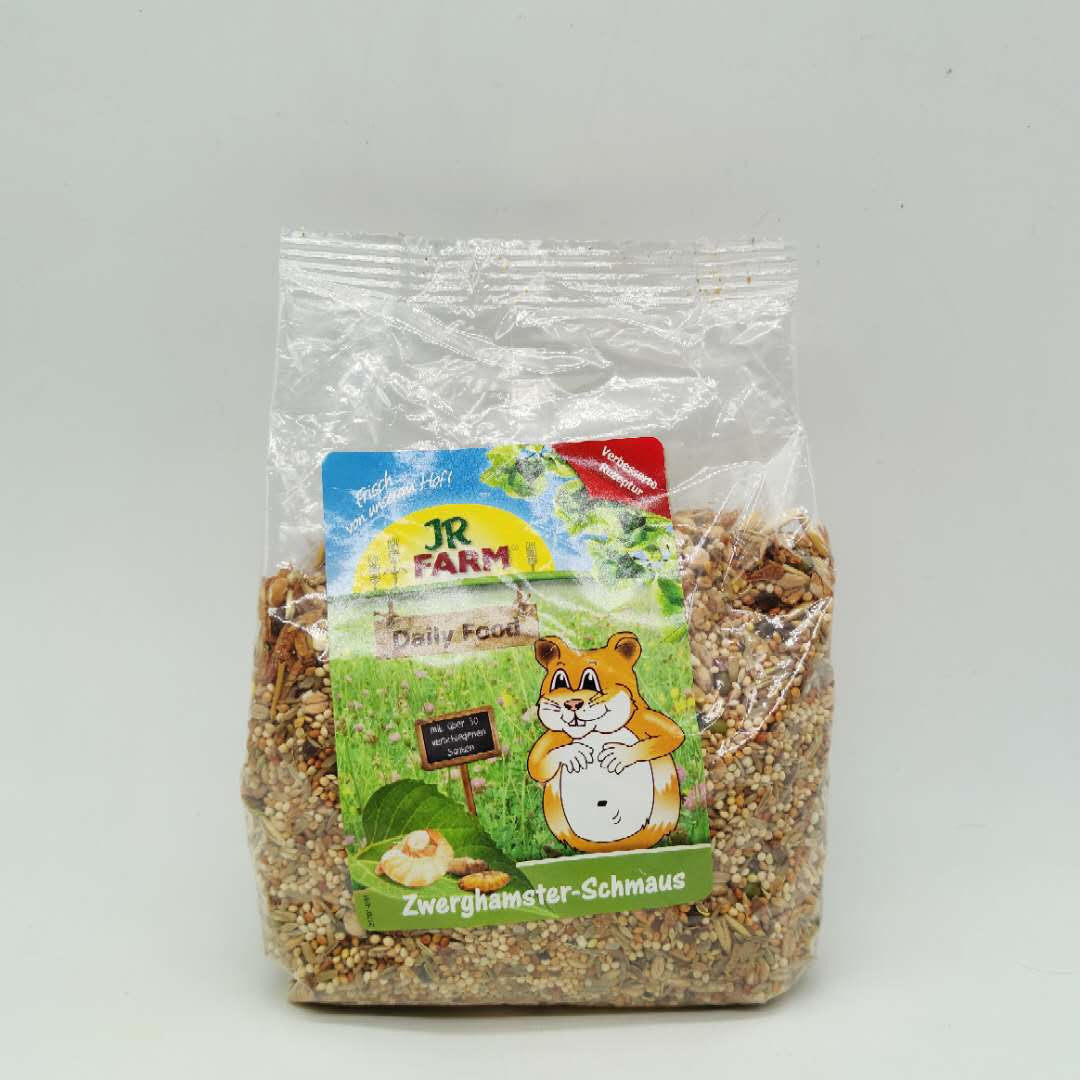 现货包邮jr farm jr仓鼠粮盛宴侏儒粮金丝熊粮主粮无糖饲料600g