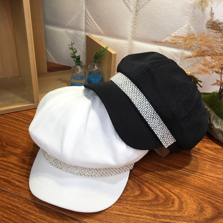 帽子女韩版潮秋冬天百搭时尚英伦画家报童帽八角帽呢绒鸭舌贝雷帽