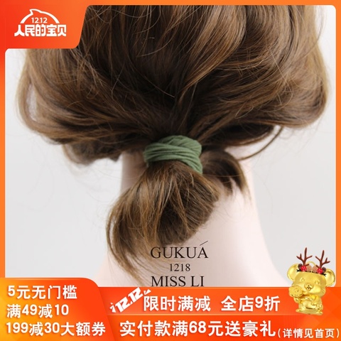 557gukua-missli李小姐高无痕弹力皮筋发绳发圈新款蝴蝶结发饰
