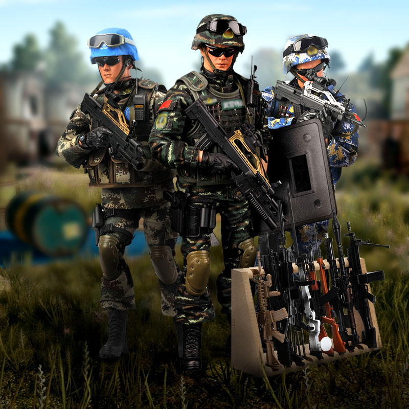 超值和平使命海军陆战队1/6兵人模型 玩具士兵军人可动手办套装