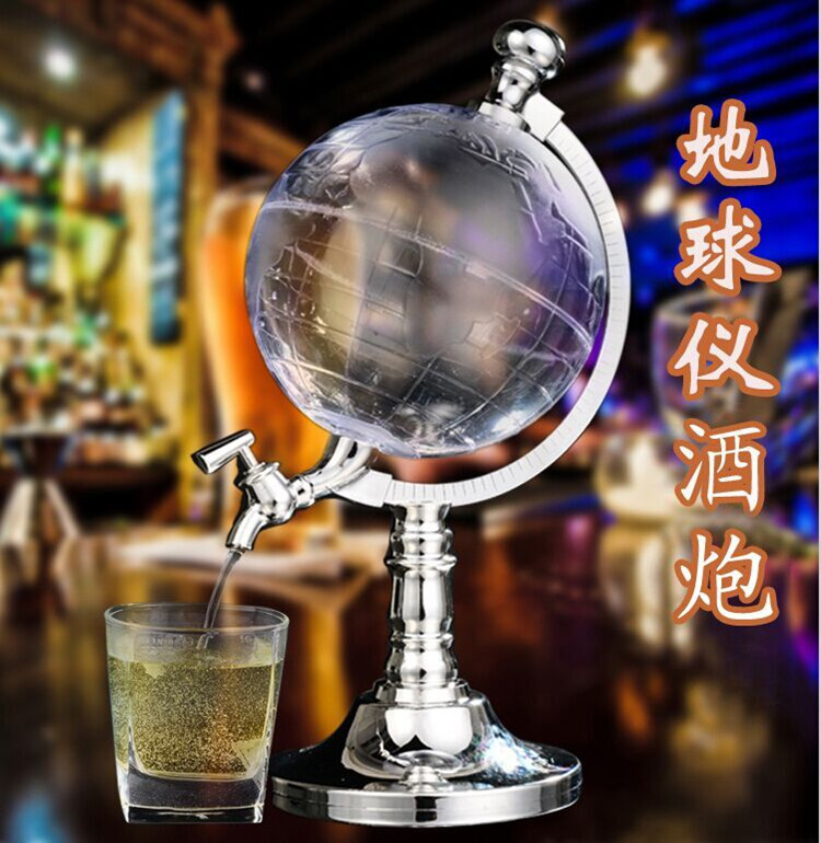 地球仪倒酒器啤酒桶高档酒吧饮料机  酒炮酒塔扎啤机酒吧专用