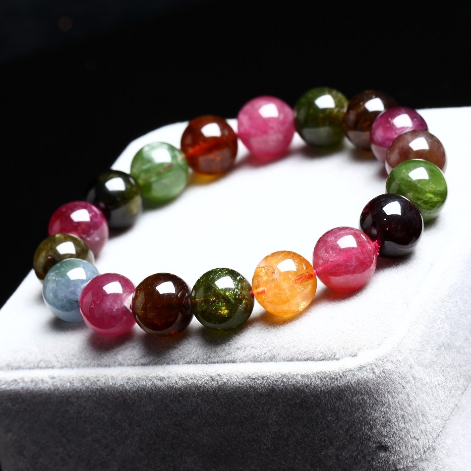 天然极品碧玺手链 旺家 旺夫 旺事业 值得收藏