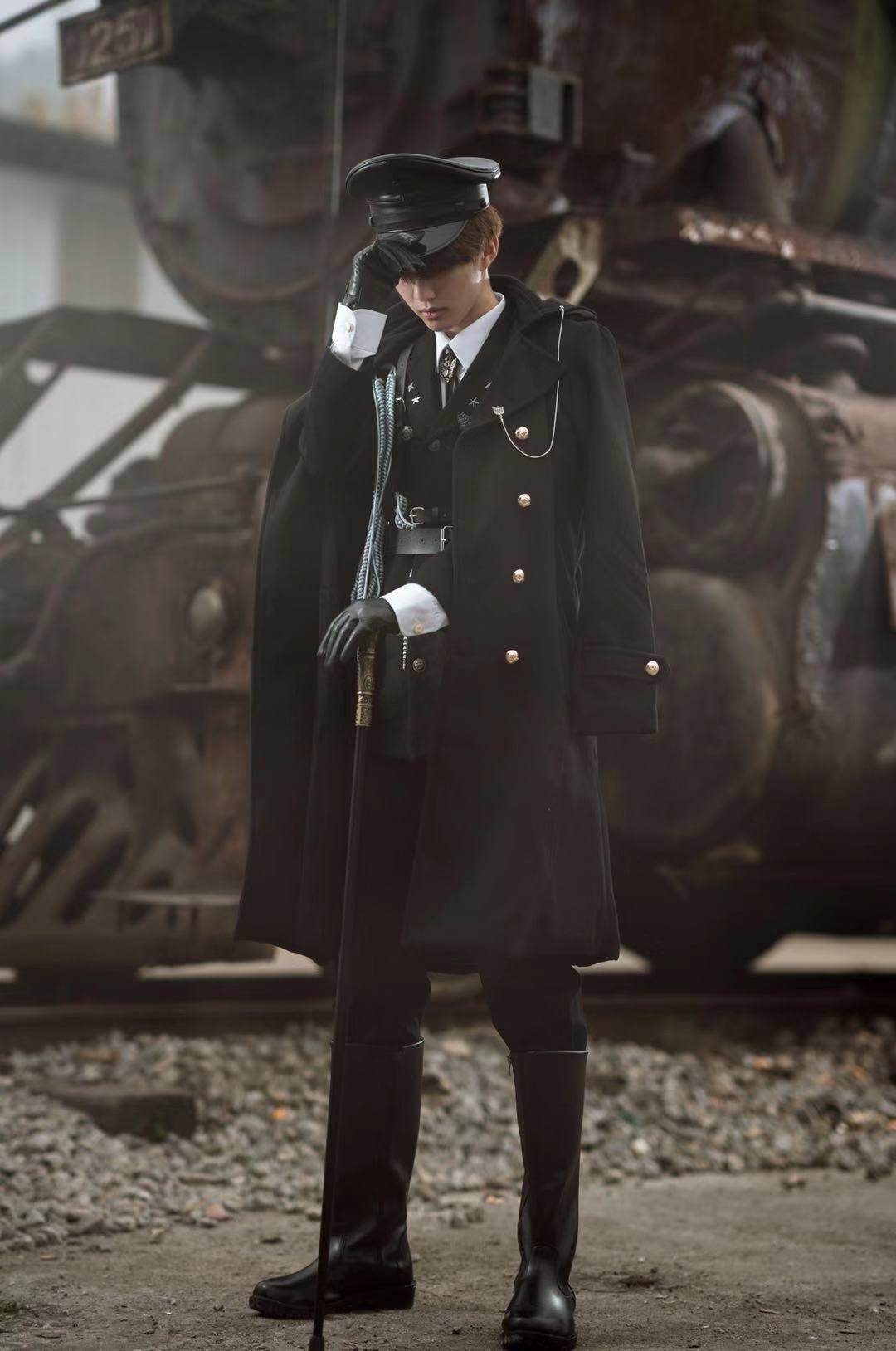 【现货】审判者的誓约jun装风lolita军lo大衣jk制服版情侣装套装