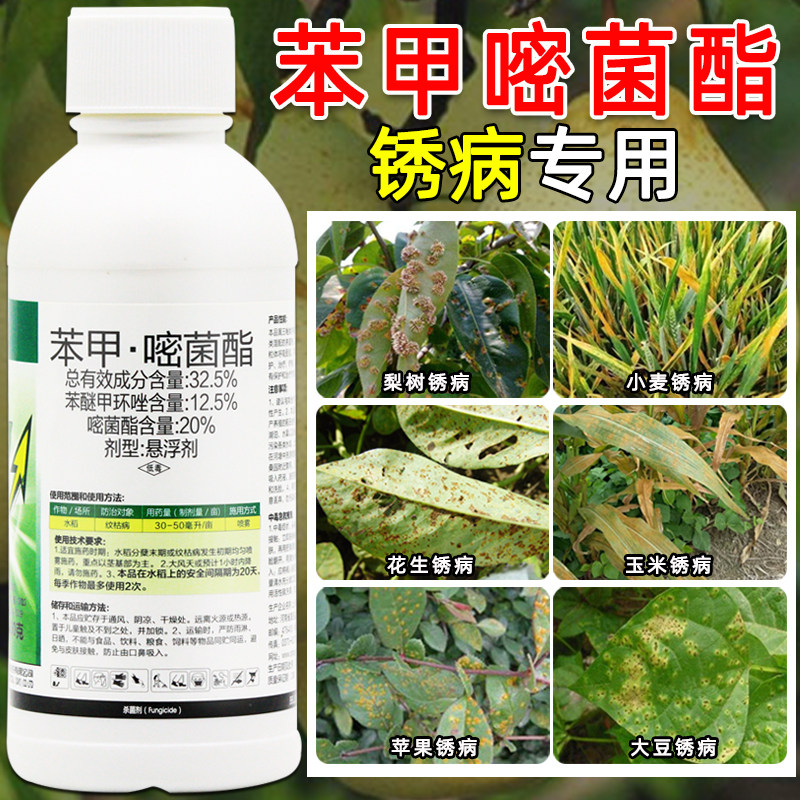 苯甲嘧菌酯杀菌剂白粉病梨树锈病专用药大蒜小麦辣椒葡萄苹果农药
