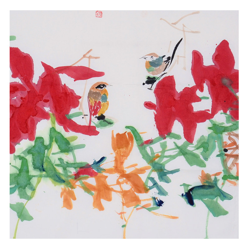 卢金德 《万紫千红总是春》中美协会员 海派著名画家