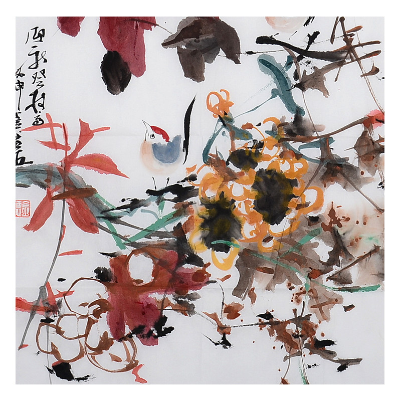 【即刻拍】卢金德《迎新登枝高》海派著名画家 中美协会员