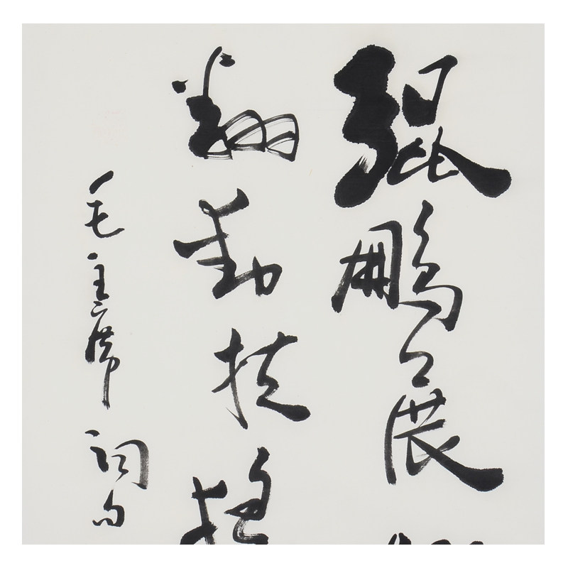 费新我《鲲鹏展翅九万里》著名书法大家