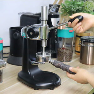 桌面式手动咖啡压粉器 恒定压粉不锈钢定力咖啡机填压器 商用58mm