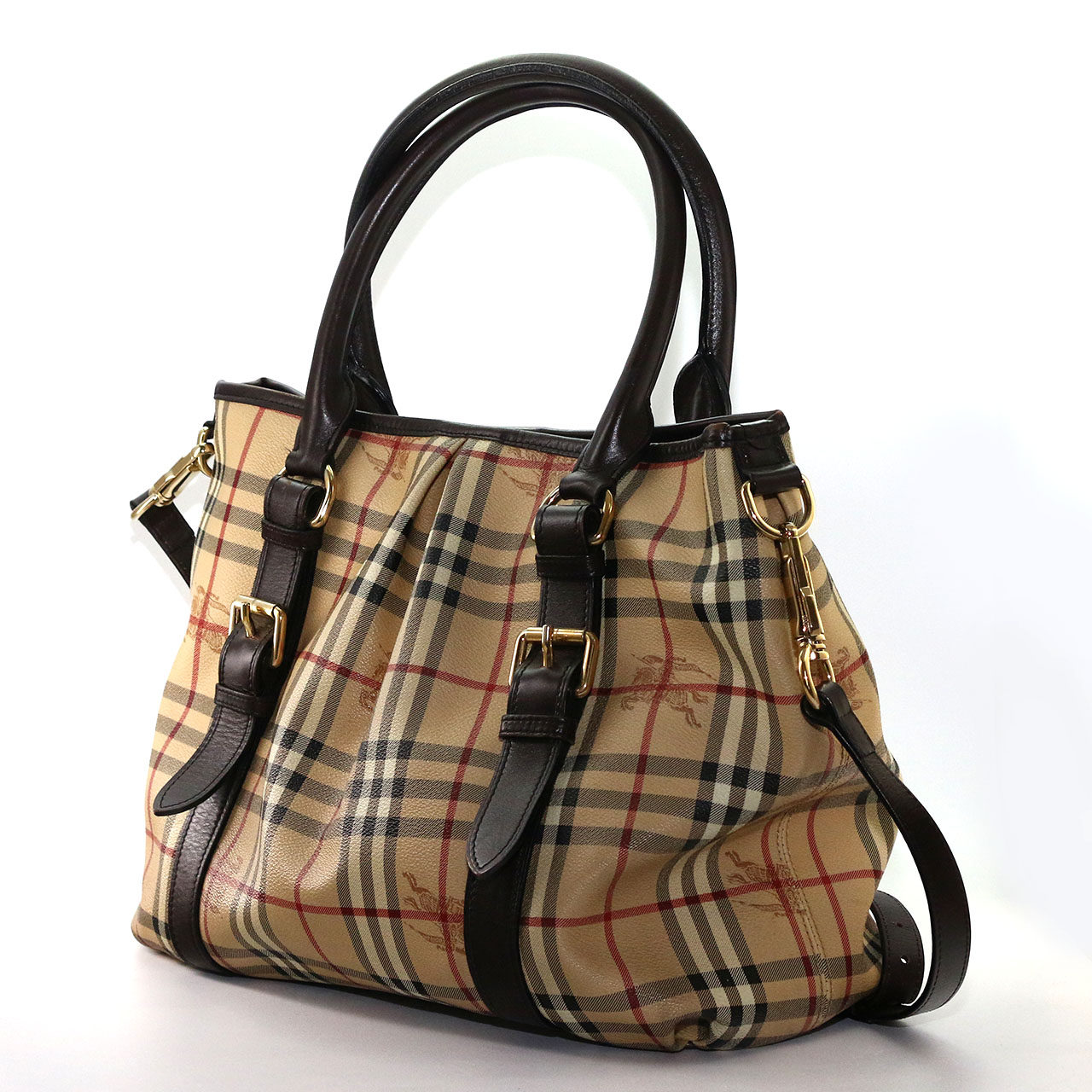 【8.5新】巴宝莉 单肩斜挎包 女士 pu 格子