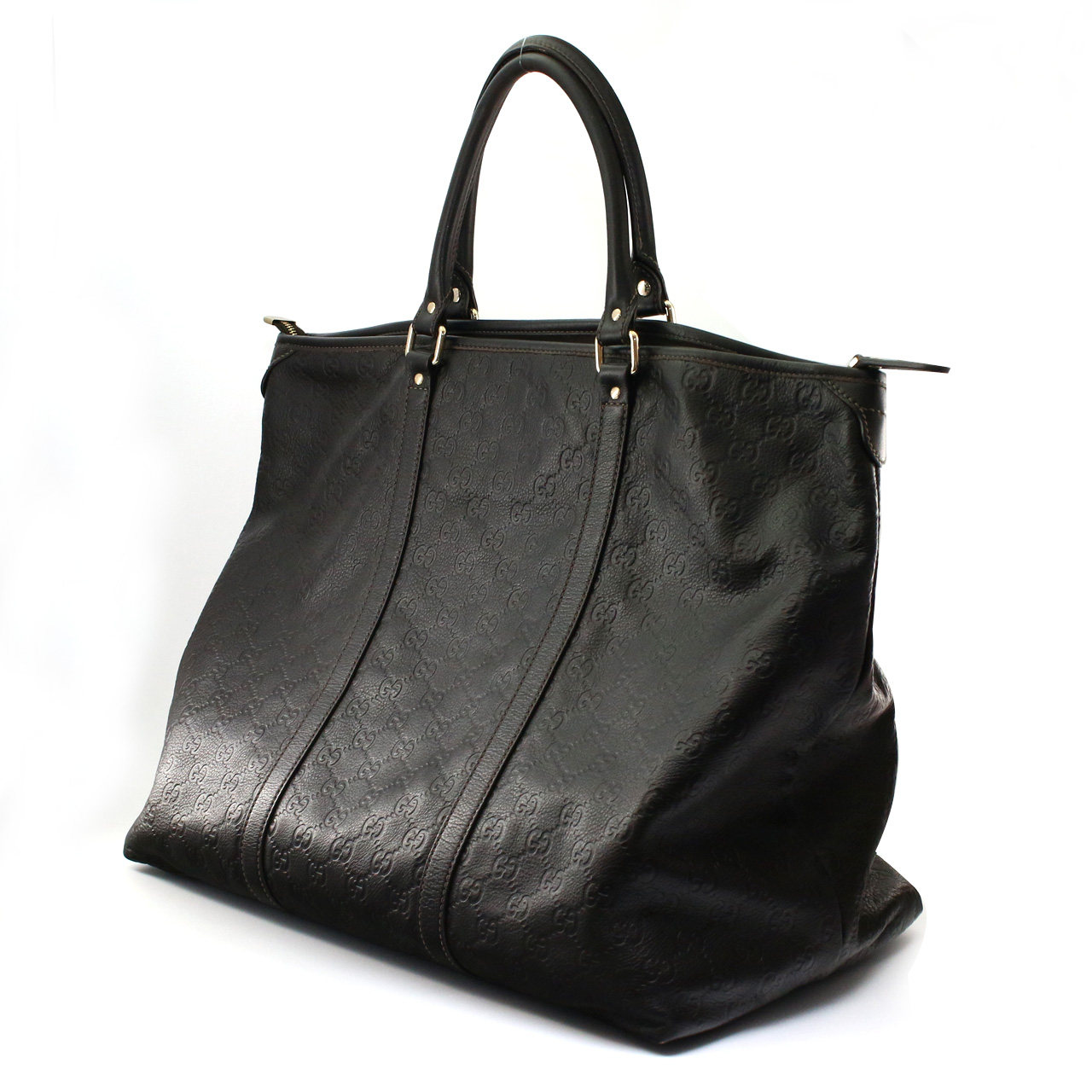 【9.0新】古驰 大号手提包 男士 深棕色