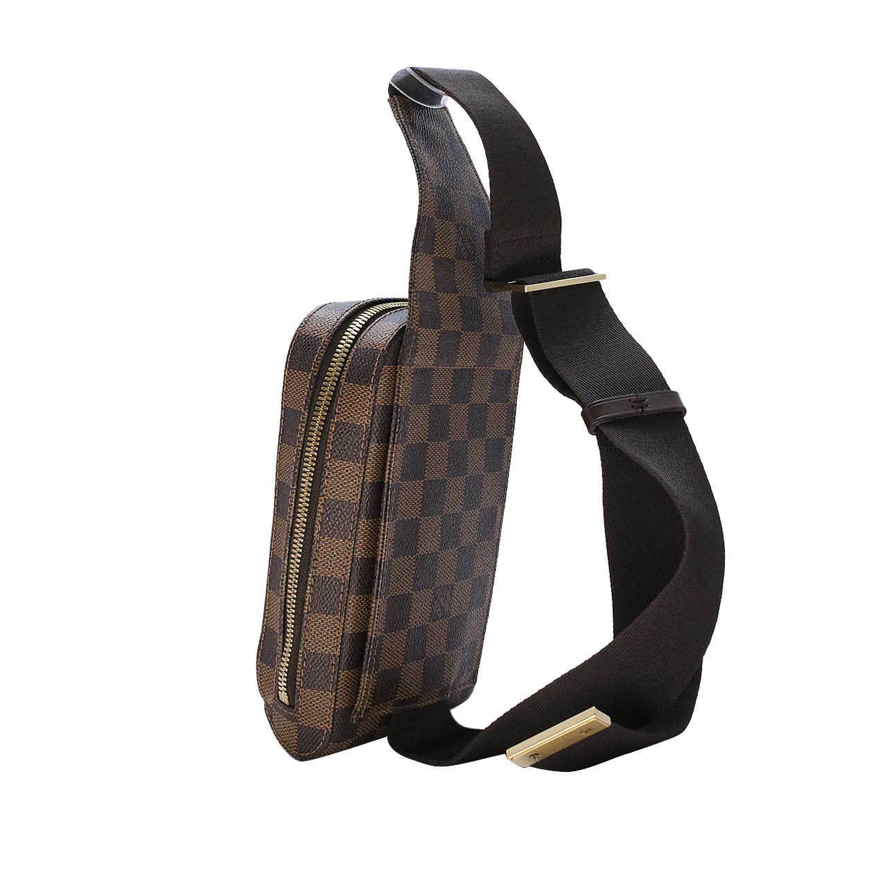 [9.5新]路易威登lv棕色棋盘格男士胸包0517