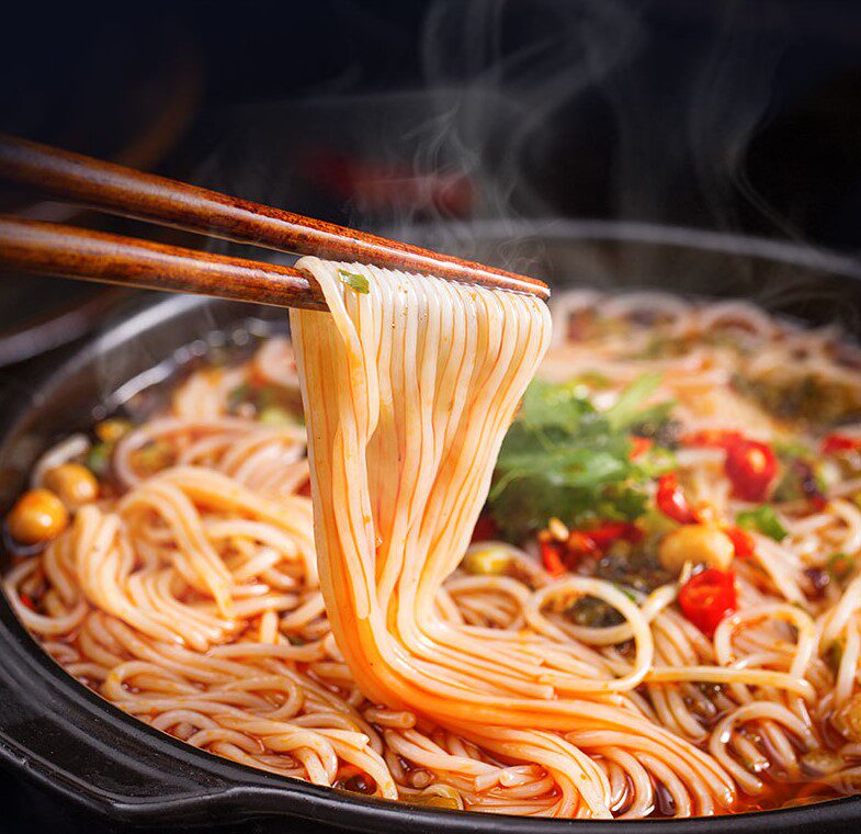 云南德宏正宗过手过桥米线早点米线自晒纯干米线手工无添加1斤