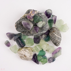 天然七彩矿石原石图片