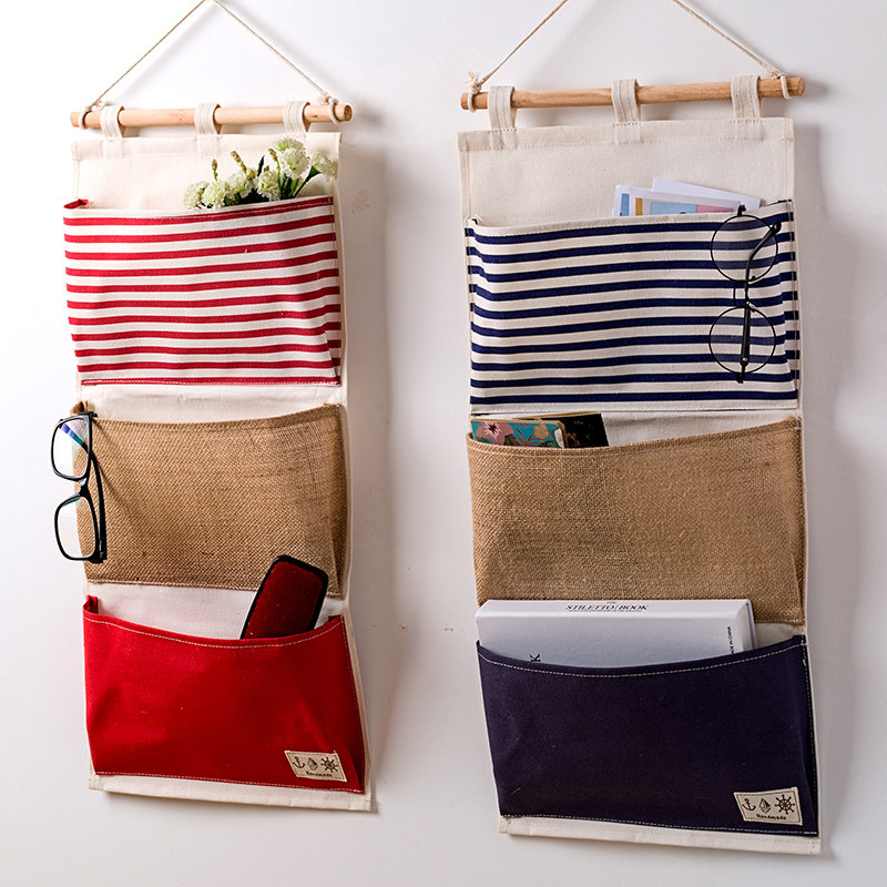 【墙壁挂袋杂物收纳袋】图片_价格_多少钱_什么值得买