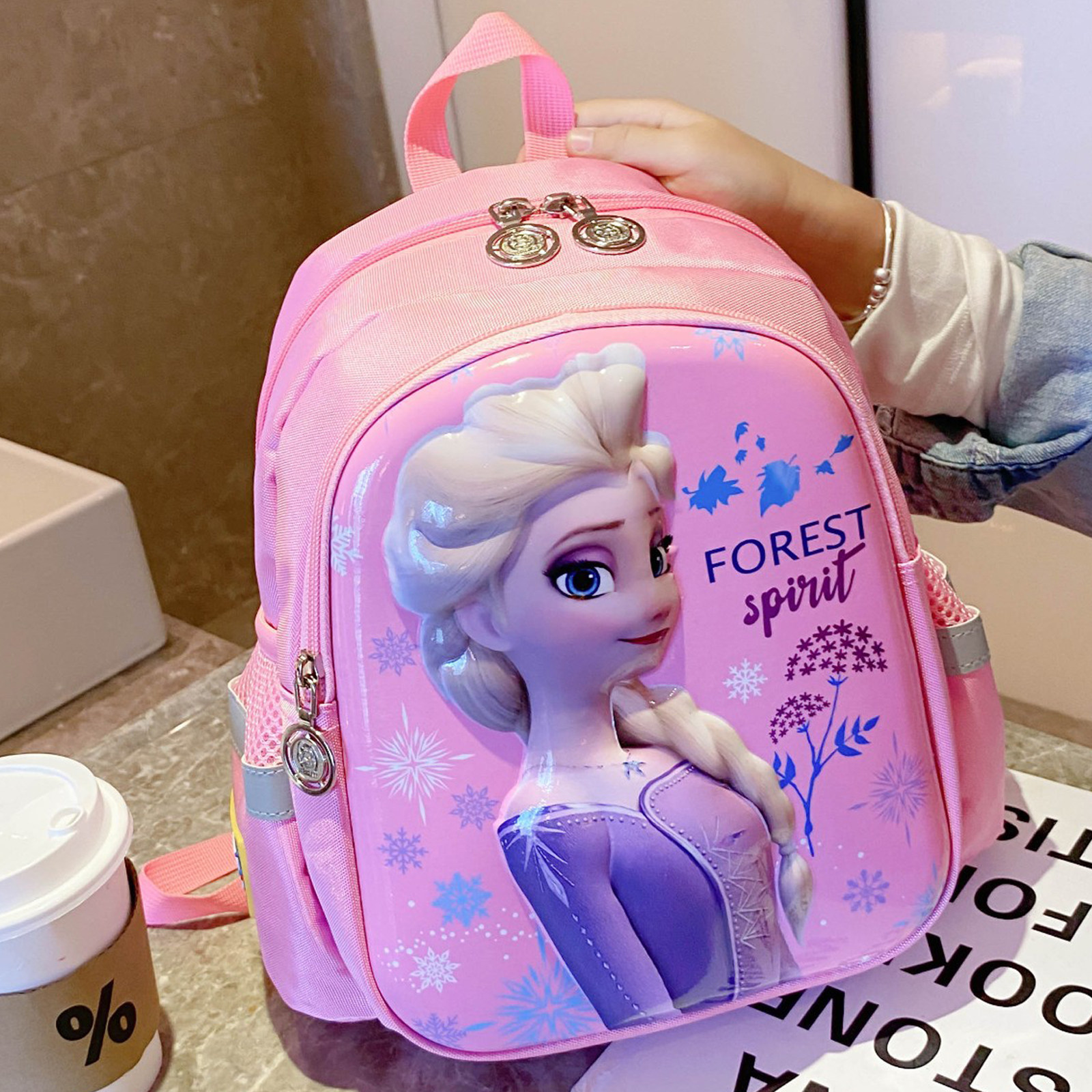 女童书包冰雪奇缘可爱艾莎公主36岁5幼儿园小中班大班一年级背包