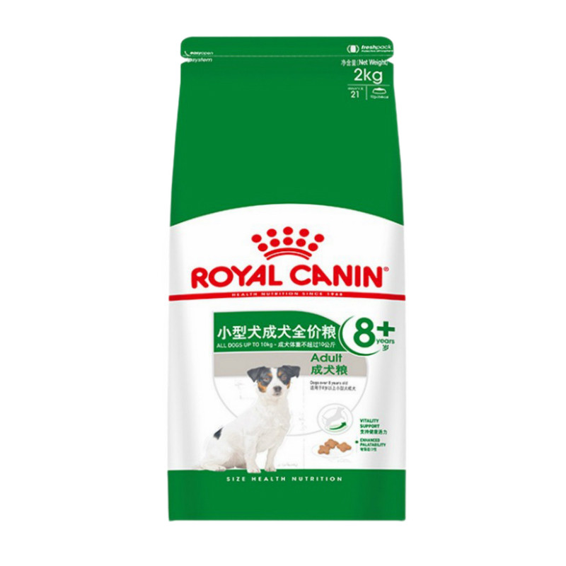 1078四皇冠皇家小型犬成犬全价粮pr27 狗粮8kg 成年狗犬主粮