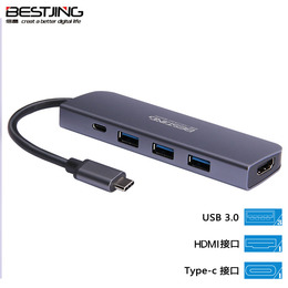 苹果MacBook新air13.3电脑pro雷雳3转接头USB转换器VGA投影仪HDMI