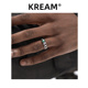 KREAM S925 纯银复古锆石戒指男同款女嘻哈 开口可调节