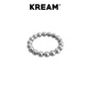 KREAM S925 纯银圆珠链戒指男女同款简约情侣指环