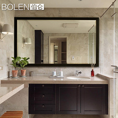 BOLEN卫生间浴室镜子壁挂 简约现代防水镜子化妆镜浴室镜子洗手间
