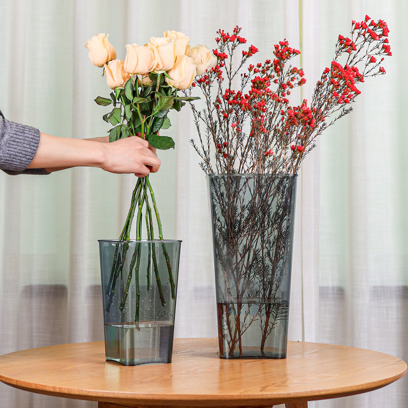 6折)醒花桶亚克力法式深水花店专用大号塑料透明鲜花