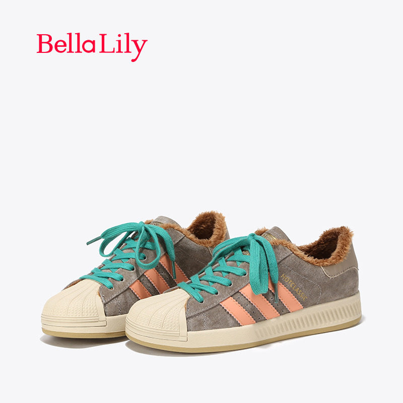 一折贝壳鞋加绒