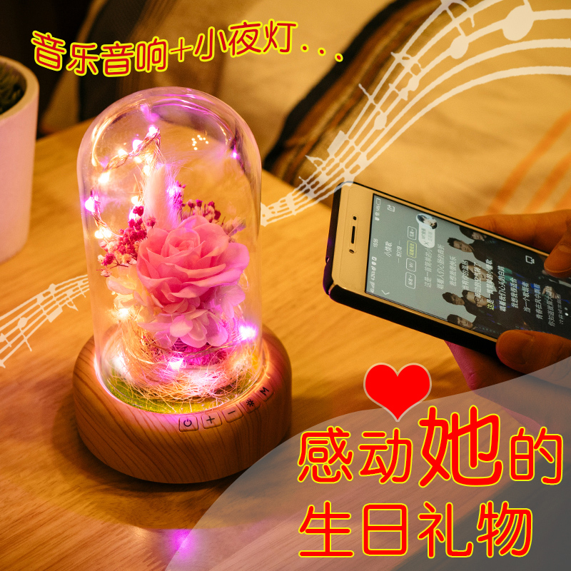 new year gift Valentine's Day Spend eternity Gift box rose Glass cover romantic birthday originality gift Girlfriend Wifein the Festive supplies/Gift , Other Festival Gifts category - from Buy2taobao.com to provide professional Taobao agent buy service