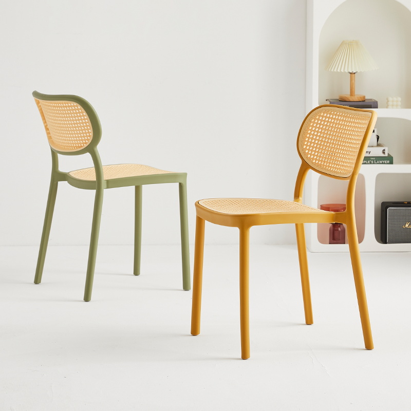北欧创意塑料椅子家用餐椅加厚靠背椅现代简约网红户外休闲书桌椅