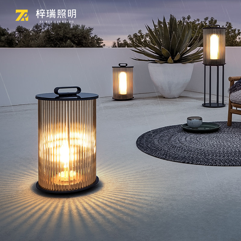 太阳能草坪灯简约景观装饰花园灯户外防水庭院灯别墅酒店园林地灯