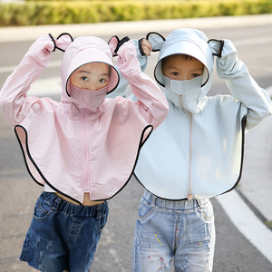 儿童户外防晒衣服女男童夏季薄款透气小孩沙滩衣衫宝宝亲子母女装