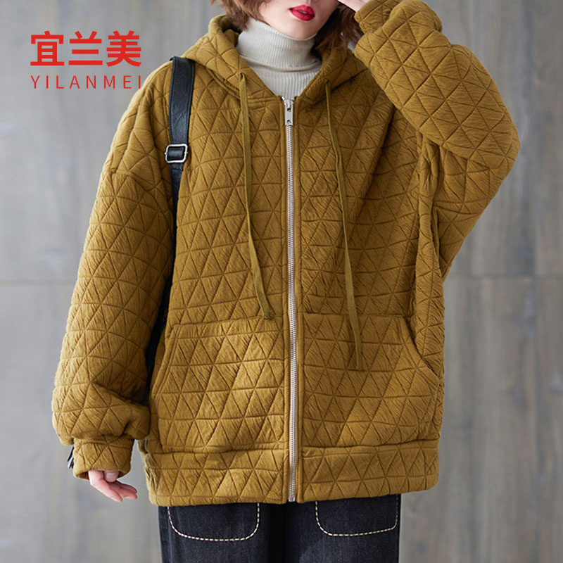 加绒外套女冬季宽松加厚保暖百搭上衣