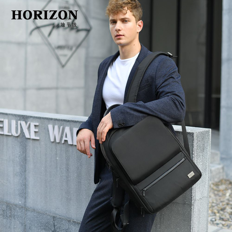 horizon地平线商务多功能防水双肩包背包轻便轻奢简约潮